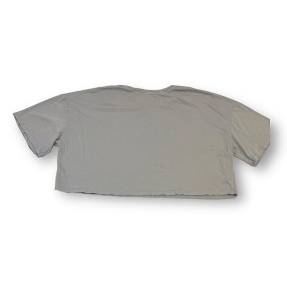 Colsie Cropped Gray Top Size Extra Large - Picture 4 of 4